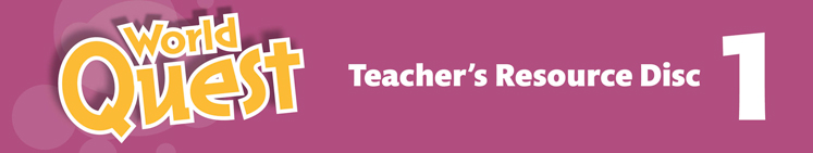 World Quest Teacher's Resource 1